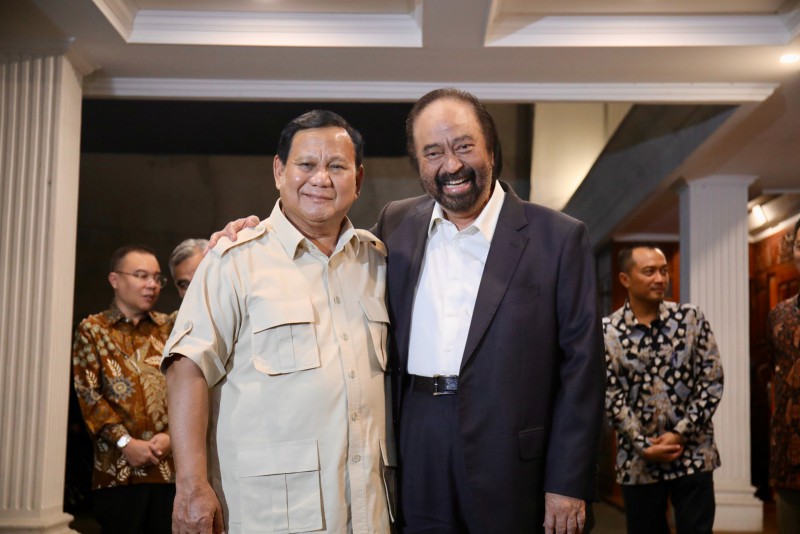 Surya Paloh Temui Prabowo, Nasdem Dukung Pemerintahan Prabowo-Gibran