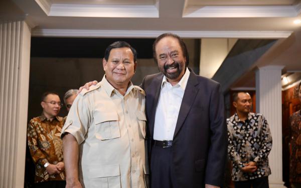 Surya Paloh Temui Prabowo, Nasdem Dukung Pemerintahan Prabowo-Gibran