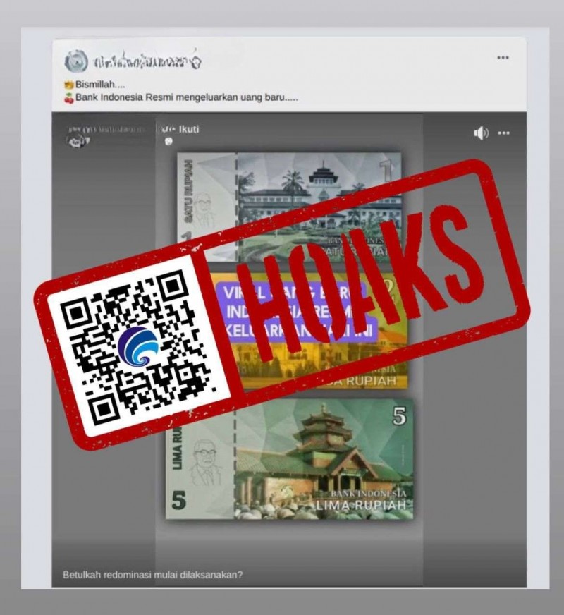 Cek Fakta Video Peresmian Uang Kertas Baru