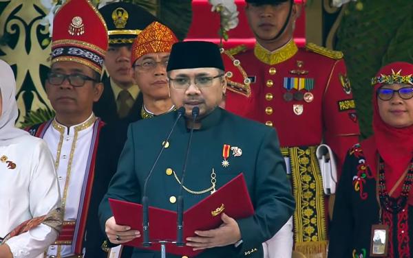 Peringatan HUT ke-79 RI di IKN, Menag Yaqut Doakan Nusantara Baru Indonesia Maju Terwujud