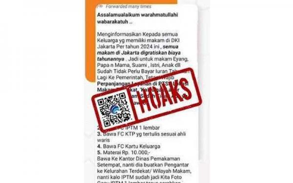 Cek Fakta Perisizinan Penggunaan Tanah Makam Jakarta