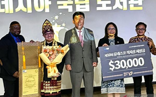 Konsisten Lestarikan Naskah Nusantara, Perpusnas Terima Penghargaan Internasional dari UNESCO