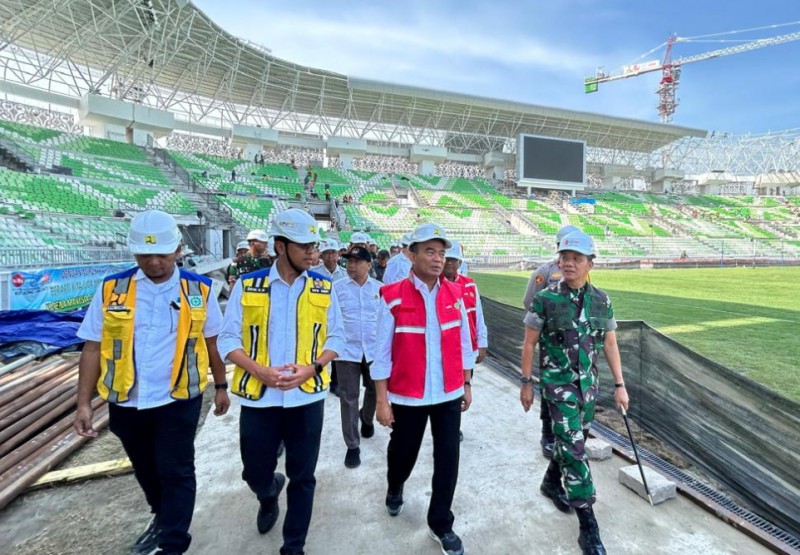 Muhadjir Effendy Tinjau Kesiapan Arena PON XXI Aceh-Sumut 2024 di Sumut