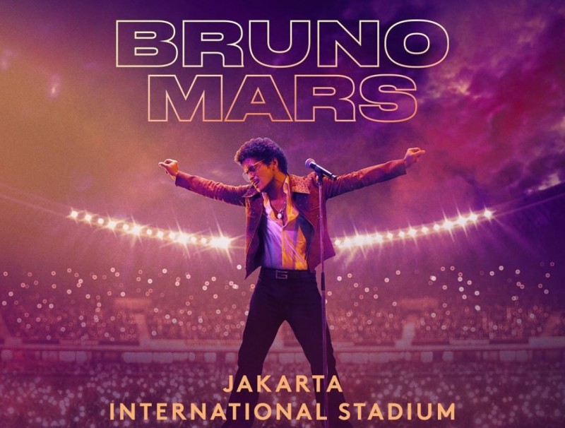 Sukses Hibur Penggemar di Hari Pertama Konsernya, Bruno Mars: Jakarta Aku Di sini!