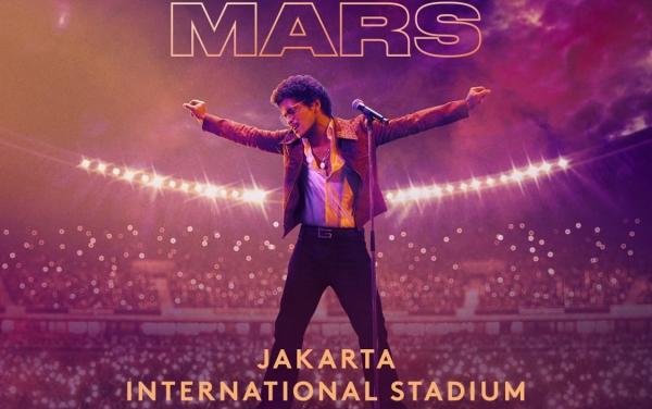 Sukses Hibur Penggemar di Hari Pertama Konsernya, Bruno Mars: Jakarta Aku Di sini!