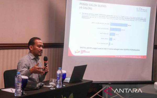 Survei LSI Denny JA: Elektabilitas Cabup Purwakarta Binzen Naik Tinggalkan Anne