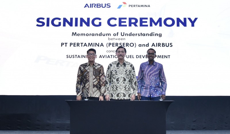 Pertamina dan Airbus Bangun Kerja Sama Jajaki Peluang Pengembangan SAF di Indonesia
