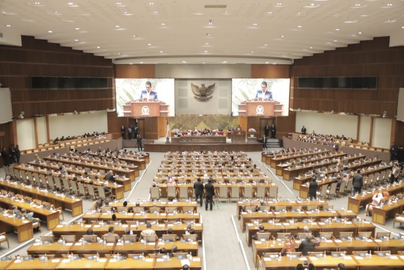 Paripurna DPR Sahkan RUU Kementerian Negara-Wantimpres RI, Dihadiri 48 Legislator