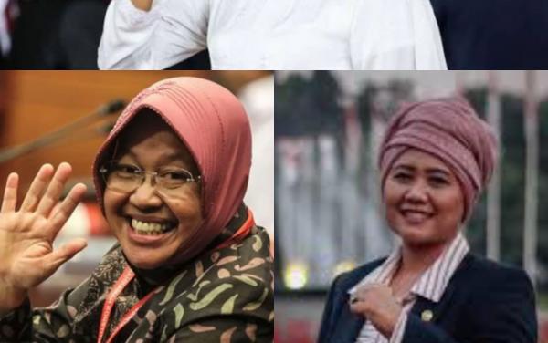 Khofifah Sambut Jokowi, Luluk Didukung Din Syamsuddin, Risma Panaskan Mesin