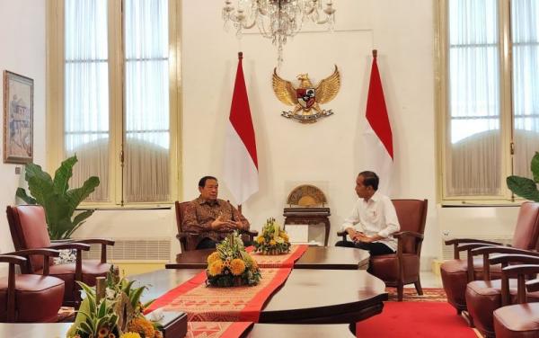 Usai Ramaikan Acara Pestapora, SBY Temui Jokowi di Istana Merdeka