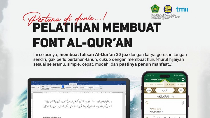 Kemenag Selenggarakan Pelatihan Pembuatan Font Al-Qur’an Digital untuk Seniman Kaligrafi