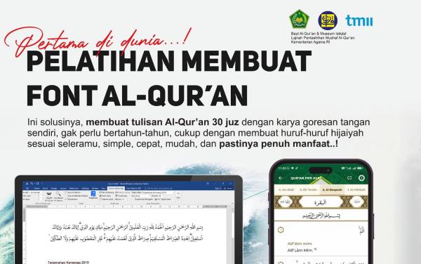 Kemenag Selenggarakan Pelatihan Pembuatan Font Al-Qur’an Digital untuk Seniman Kaligrafi