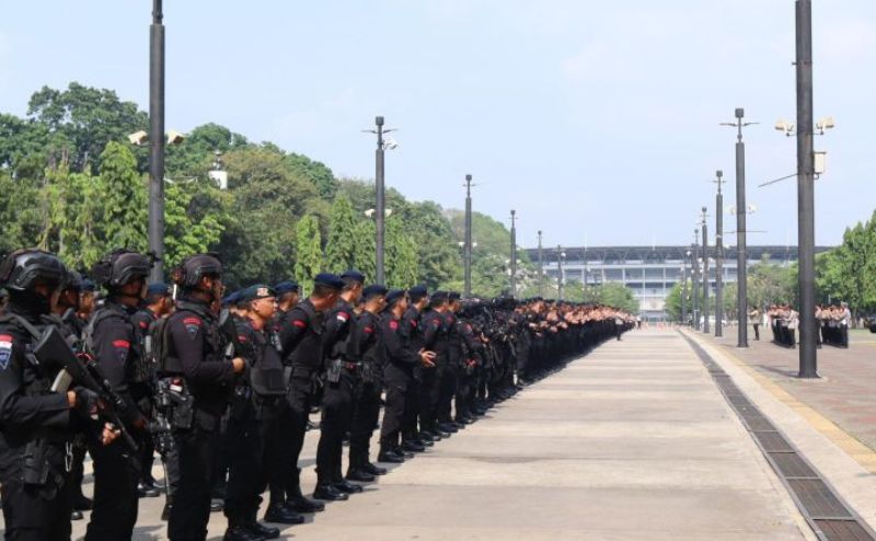 5.614 Personel Gabungan Amankan Pelantikan Anggota DPR RI Periode 2024-2029