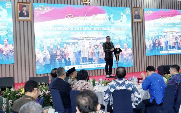 Ketua Komisi II DPR RI Akui Hubungan Mitra Kerja Paling Akrab dengan Kementerian ATR/BPN