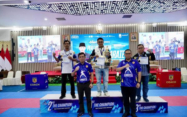 Kanwil BPN Provinsi Jateng Jadi Juara Umum Pertandingan Karate HANTARU 2024