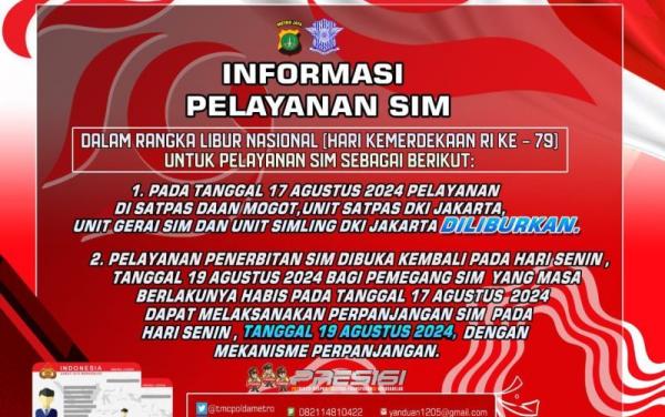 Mudahkan Masyarakat, Layanan SIM Keliling Tersedia di Lima Lokasi Jakarta Hari Ini