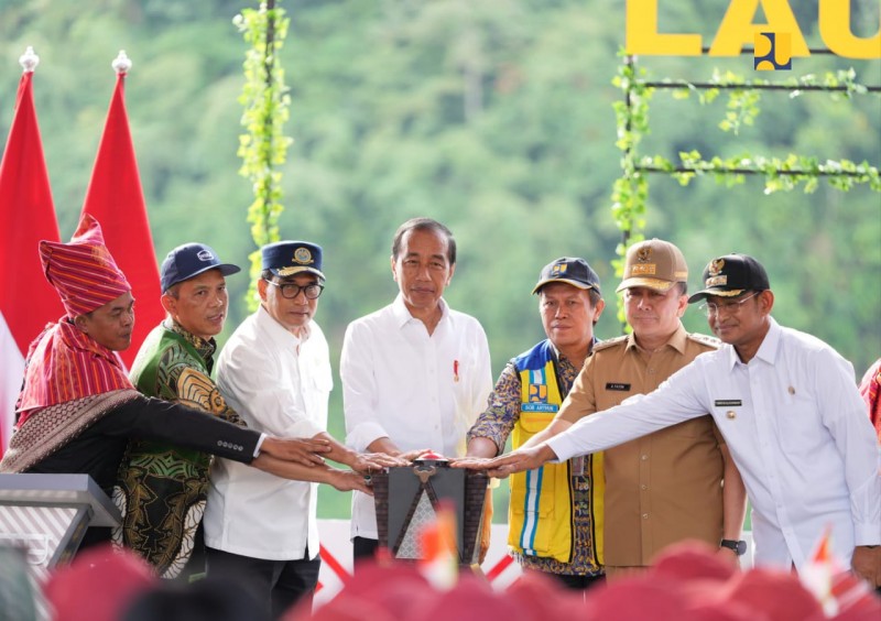Presiden Jokowi Resmikan Bendungan Lau Simeme untuk Kendalikan Banjir Kota Medan dan Sekitarnya