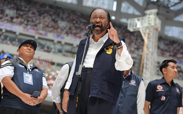 Ketum Koalisi Kumpul di Kemhan, Surya Paloh Datang dan Pergi Lebih Awal