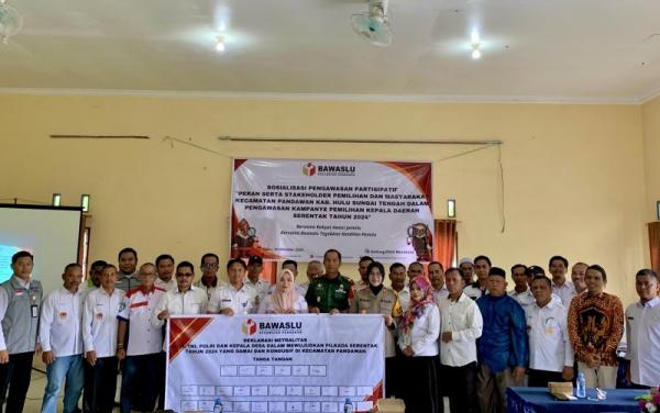 Kepala Desa dan ASN se-HST Ikrar Serentak Netral pada Pilkada 2024