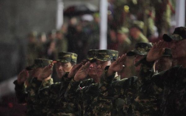 Prosesi Jajar Kehormatan Lepas Prabowo Tinggalkan Akmil