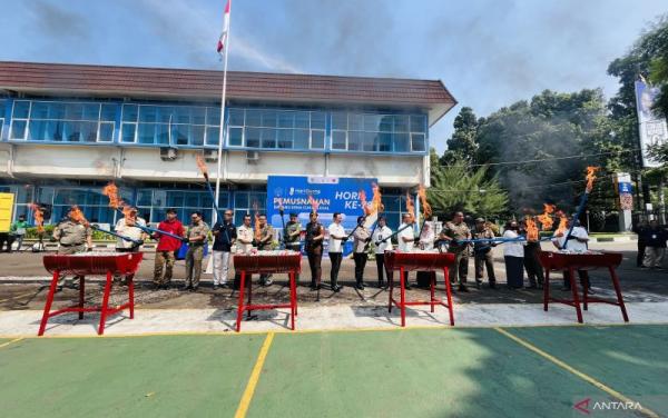 Ditjen Bea Cukai Musnahkan Barang Kena Cukai Ilegal di Bogor