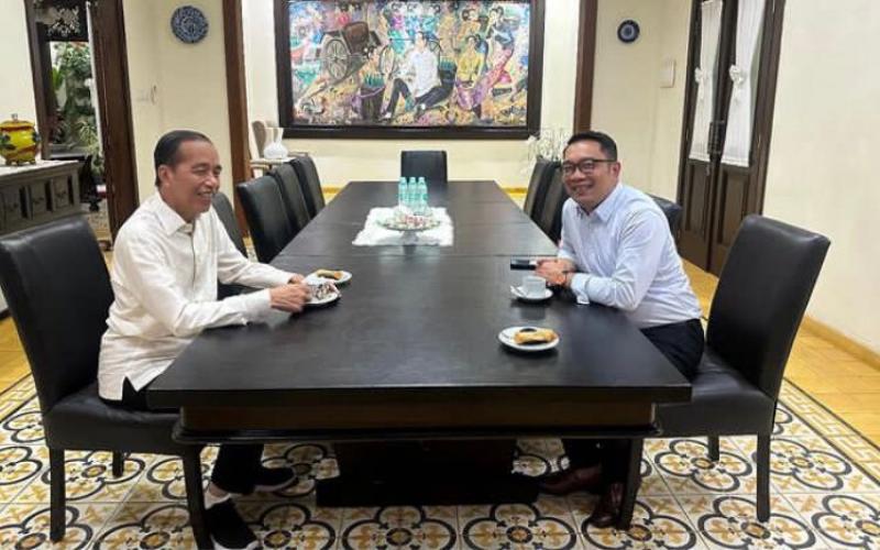 Maraton Temui Prabowo dan Jokowi, Upaya Ridwan Kamil Menjaga Asa?