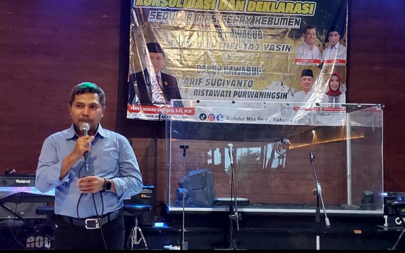 Sedulur Mas Ferry Kebumen Perkuat Dukungan untuk Arif-Rista