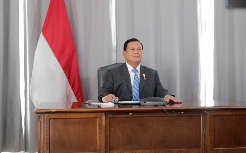 Prabowo Monitoring Penanganan Erupsi Gunung Lewotobi dari AS