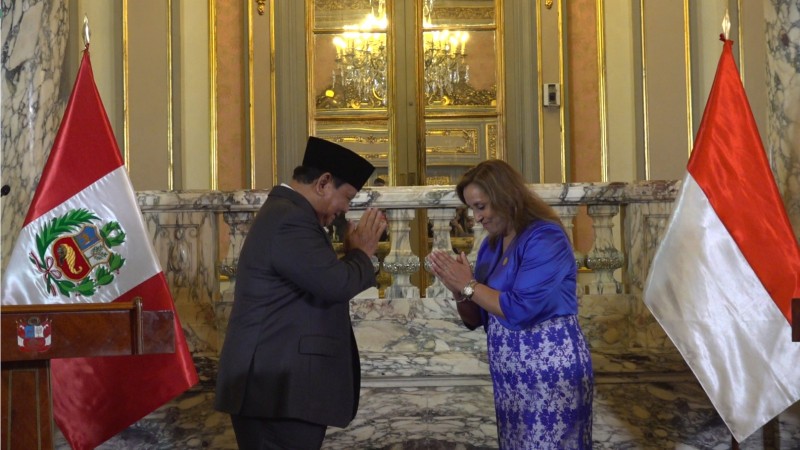 Detik-detik Prabowo Menerima Penghargaan Tertinggi Pemerintahan Peru