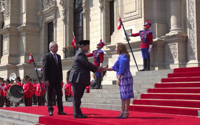 Prabowo Terima The Order of The Sun of The Peru, Penghargaan Sipil Tertua di Amerika