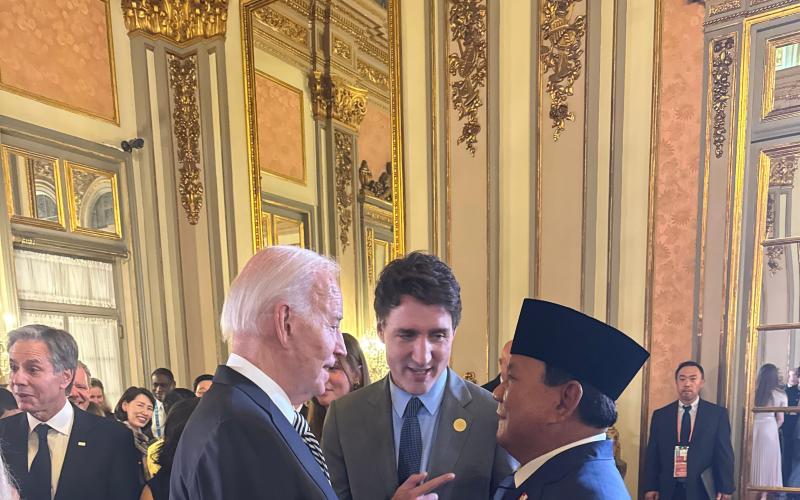 Intip Keakraban Prabowo Bersama Joe Biden, Trudeau dan Xi Jinping