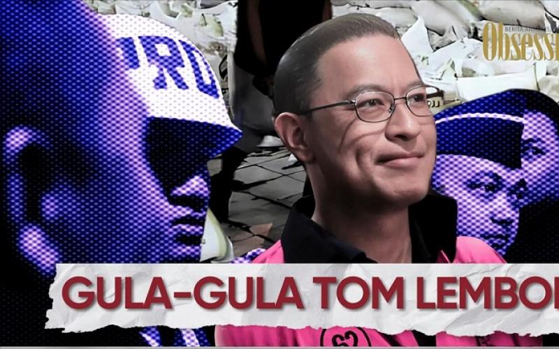 Meski Tangan Terborgol Tom Lembong Bisa Tersenyum, Faktor Istri