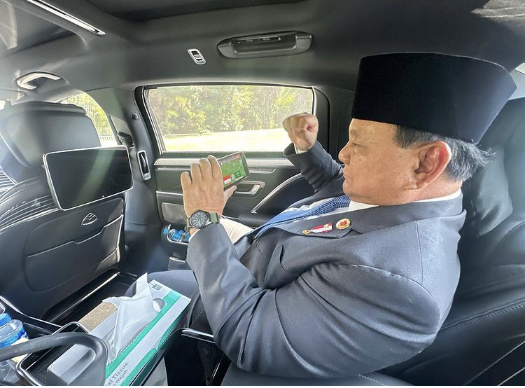 Timnas Indonesia Benamkan Arab Saudi, Prabowo: Luar Biasa…