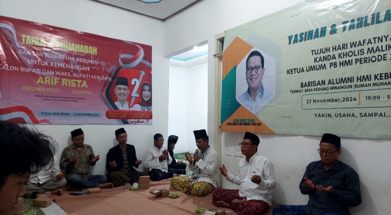 Barisan Alumni HMI Kebumen Gelar Mujahadah untuk Kemenangan Arif-Rista