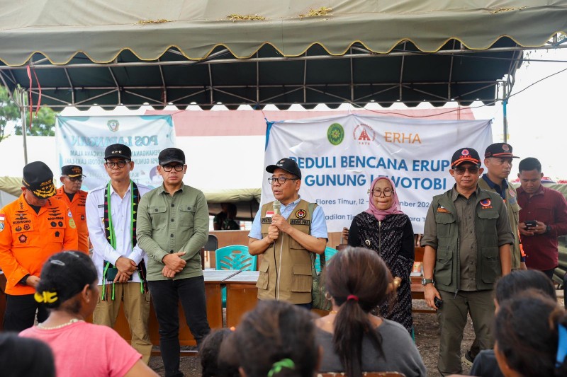 Pemerintah Relokasi Permanen Hunian Korban Erupsi Gunung Lewotobi Laki-Laki