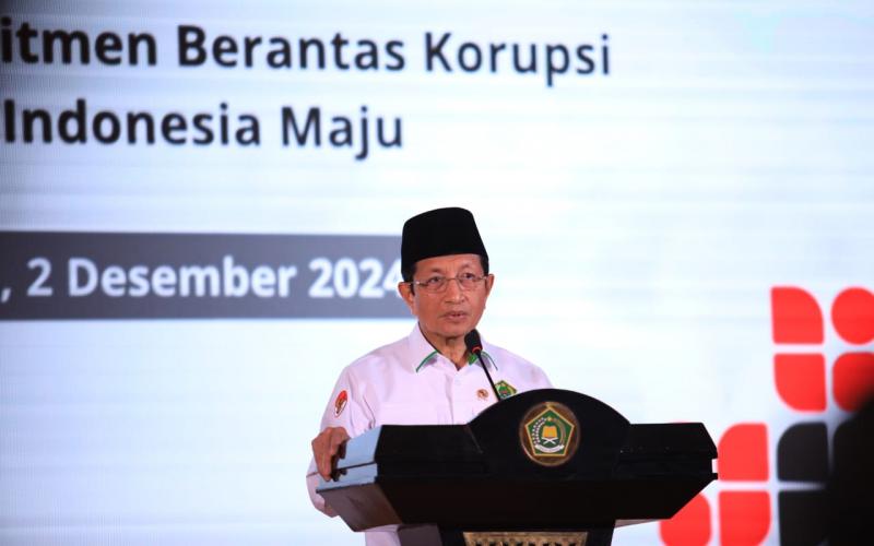 Menag Nasaruddin Dorong Pejabat Kemenag Jadi Teladan Antikorupsi