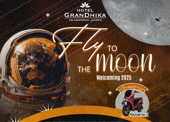 Menyambut Kemeriahan Tahun Baru 2025, Hotel GranDhika Iskandarsyah Jakarta Persiapkan Tema “Fly To The Moon”,