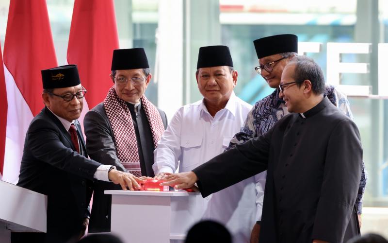 Resmikan Terowongan Istiqlal-Katedral, Prabowo: Saya Kebagian Enaknya...