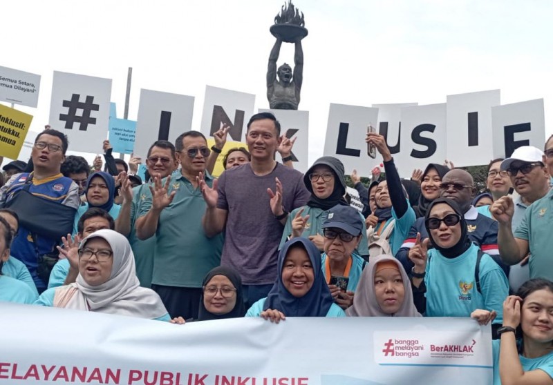 KemenPANRB Laksanakan Kampanye Pelayanan Publik Inskusif di Momen CFD Pagi Ini