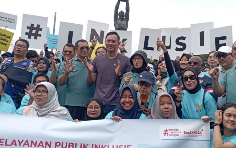 KemenPANRB Laksanakan Kampanye Pelayanan Publik Inskusif di Momen CFD Pagi Ini