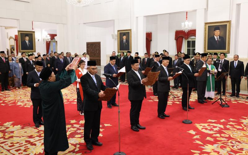 Lantik Pimpinan KPK, Prabowo Minta Setyo Budiyanto Bersikap Tegas