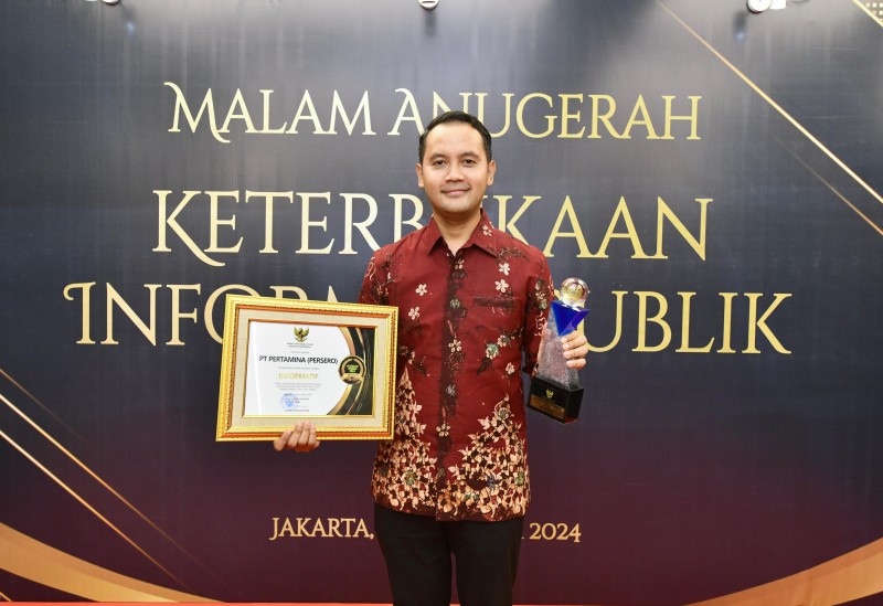 Pertamina Raih Predikat Informatif Badan Publik BUMN 2024