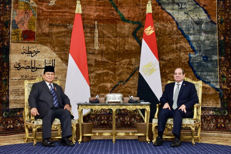 Prabowo dan El-Sisi Kompak Suarakan Gencatan Senjata di Palestina