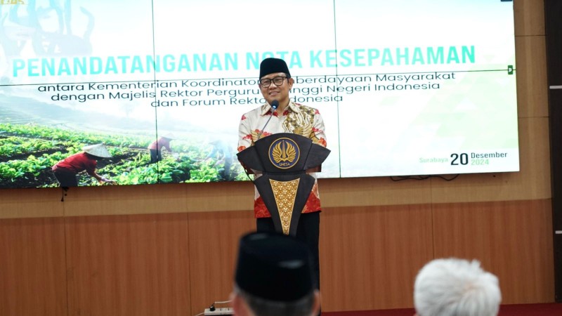 Bekerjasama Dengan Perguruan Tinggi, Menko PM Muhaimin Dorong Makan Bergizi Gratis agar Ciptakan Ekosistem Usaha