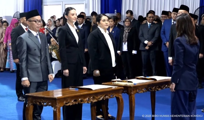 Sejumlah Dirjen, Staf Ahli dan Staf Khusus Menkomdigi Dilantik Hari Ini, Raline Shah Salah Satunya