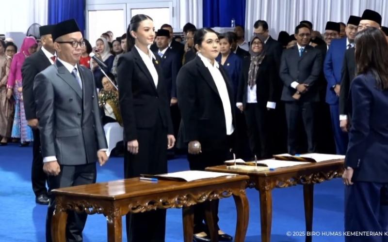 Sejumlah Dirjen, Staf Ahli dan Staf Khusus Menkomdigi Dilantik Hari Ini, Raline Shah Salah Satunya
