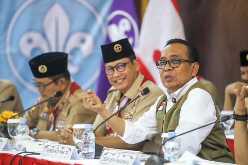 Apresiasi Gerakan Pramuka, Menko PMK: Pendukung Program Pemerintah