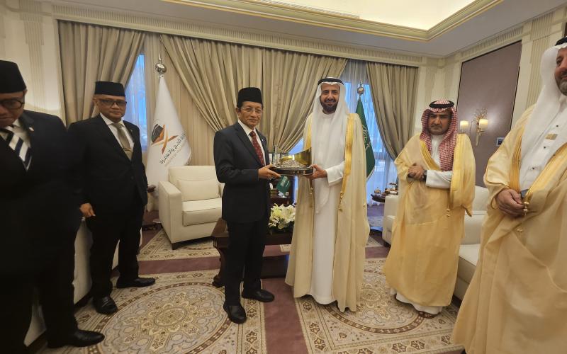 Tingkatkan Layanan Jemaah Haji, Nasaruddin Umar Diskusikan Tiga Poin Penting Ini dengan Menhaj Saudi