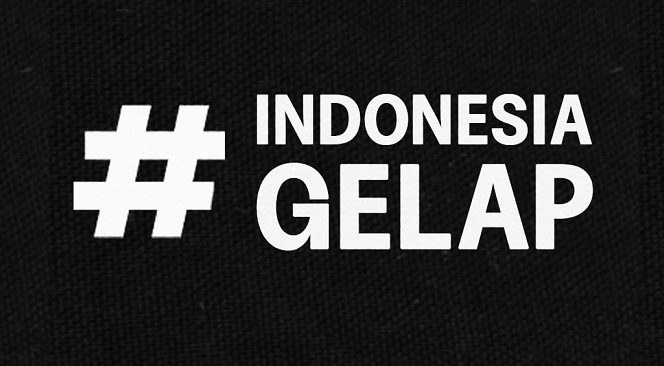 Protes Kebijakan Prabowo, Mahasiswa Dengungkan Tagar Indonesia Gelap