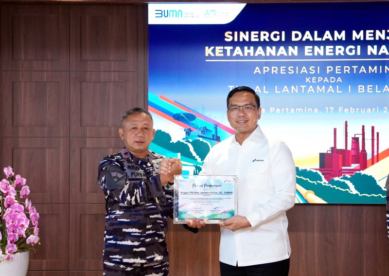 Ungkap Pencurian Avtur, Pertamina Beri Apresiasi Khusus untuk Lantamal 1 Belawan